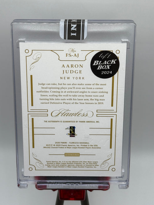 Aaron Judge 1/1 Auto 2020 Panini Flawless